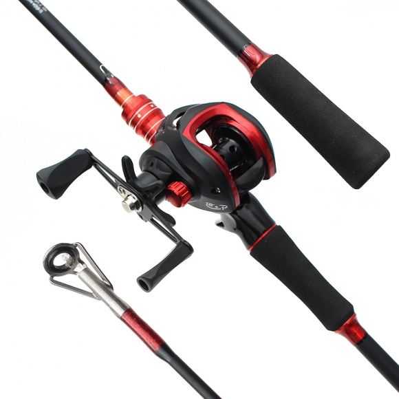 고피싱 베이트 릴+루어+낚싯대세트(2.1m) (좌핸들)