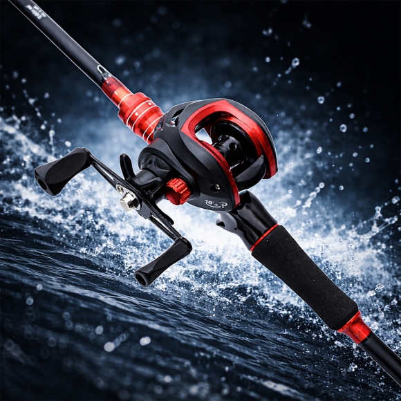 고피싱 베이트 릴+루어+낚싯대세트(2.1m) (좌핸들)