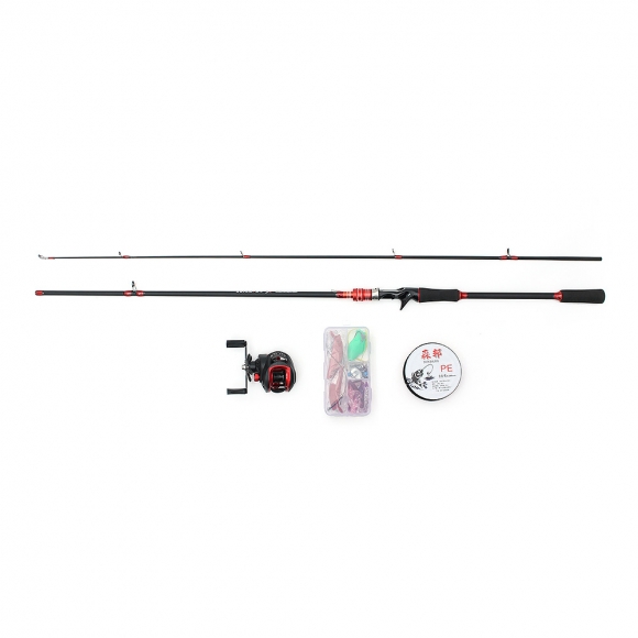 고피싱 베이트 릴+루어+낚싯대세트(2.1m) (좌핸들)