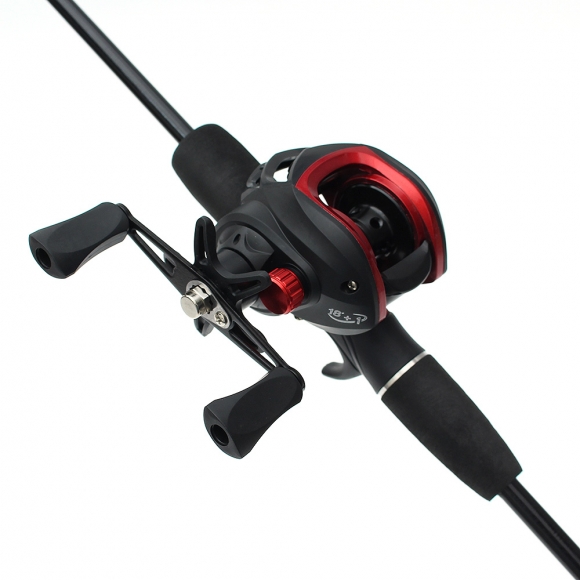 굿캐스팅 베이트 릴+루어+낚싯대세트(1.6m) (좌핸들)