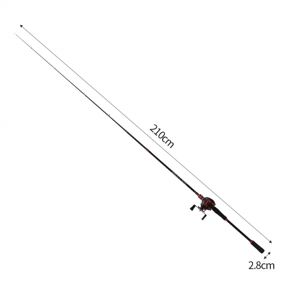 굿캐스팅 베이트 릴+루어+낚싯대세트(1.6m) (좌핸들)