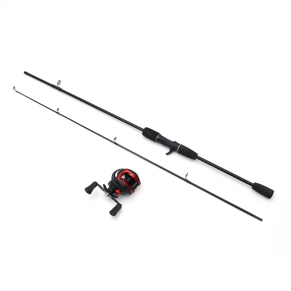 굿캐스팅 베이트 릴+루어+낚싯대세트(1.6m) (좌핸들)