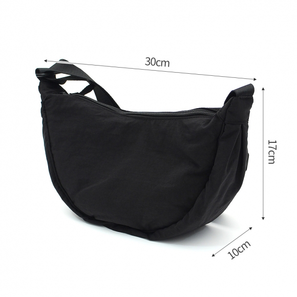 데일리 반달 크로스백(블랙)