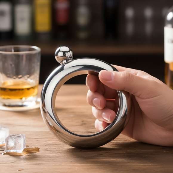 헤일로 링 힙플라스크(100ml) (실버)