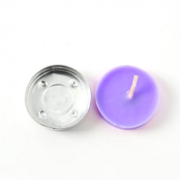 캔들하우스 원형 티라이트 50p세트(퍼플)