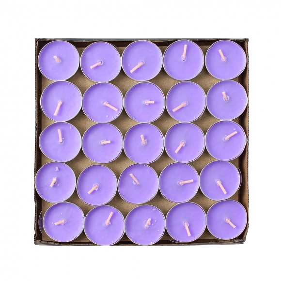 캔들하우스 원형 티라이트 50p세트(퍼플)