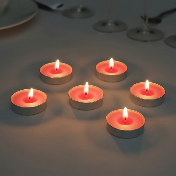 캔들하우스 원형 티라이트 50p세트(퍼플)