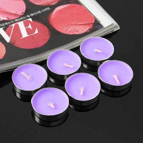 캔들하우스 원형 티라이트 50p세트(퍼플)