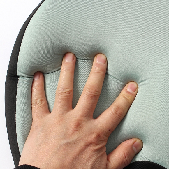 커브 메모리폼 의자 등받이 쿠션(민트)