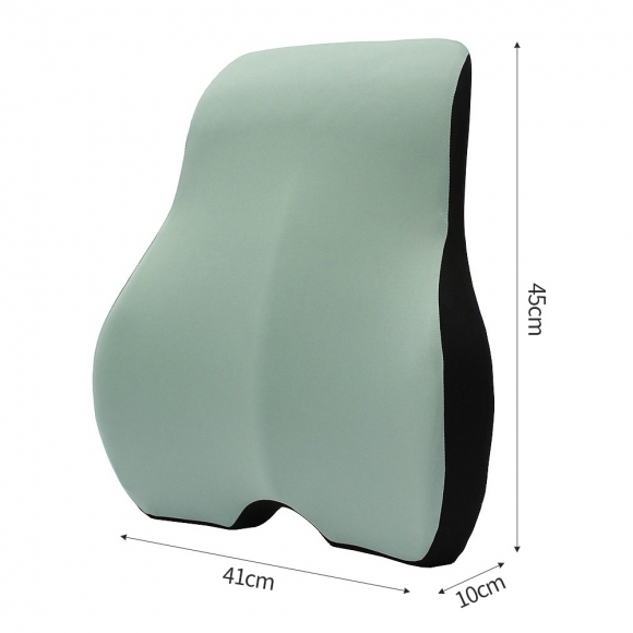 커브 메모리폼 의자 등받이 쿠션(민트)