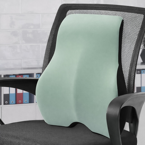 커브 메모리폼 의자 등받이 쿠션(민트)