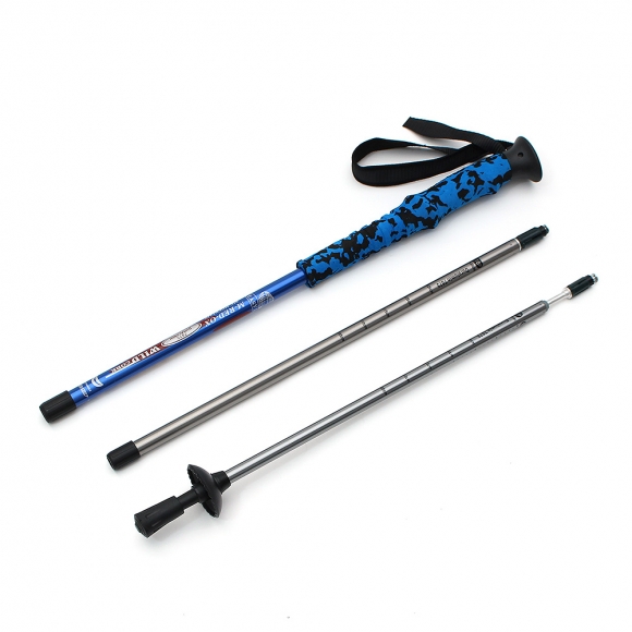 하이워킹 3단 길이조절 등산스틱(블루)