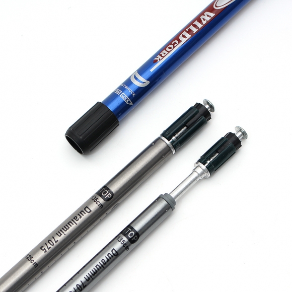 하이워킹 3단 길이조절 등산스틱(블루)