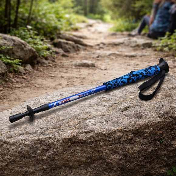 하이워킹 3단 길이조절 등산스틱(블루)