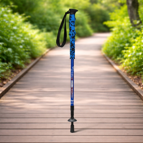 하이워킹 3단 길이조절 등산스틱(블루)