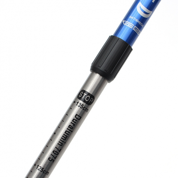 하이워킹 3단 길이조절 등산스틱(블루)