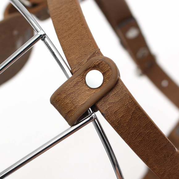 펫가드 스틸 강아지 입마개(XL) (브라운)