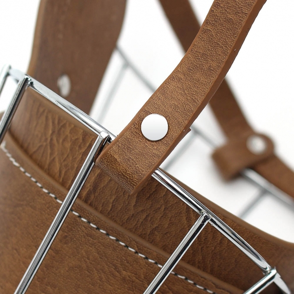 펫가드 스틸 강아지 입마개(XL) (브라운)