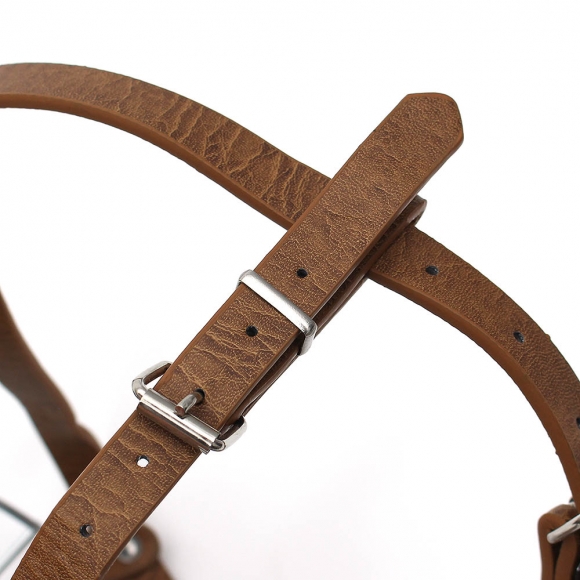 펫가드 스틸 강아지 입마개(XL) (브라운)