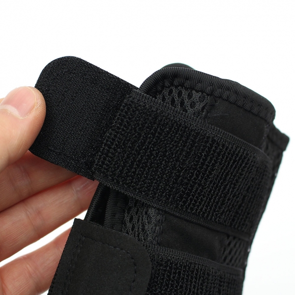 이중지지대 왼손 손목보호대(M) (블랙)