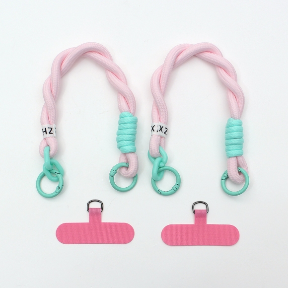 체인타이 핸드폰 손목 스트랩 2세트(핑크)