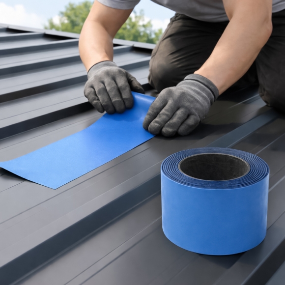 5m 지붕 보수용 방수테이프(폭 10cm) (블루)