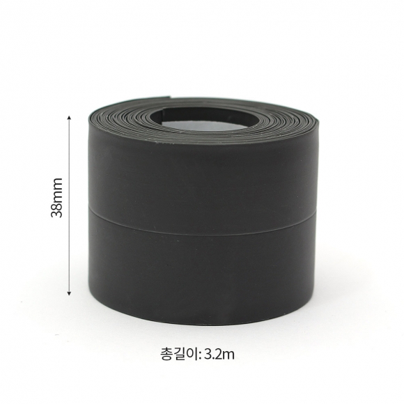 간편시공 틈새 방수테이프 2p세트(38mmx3.2m) (블랙)
