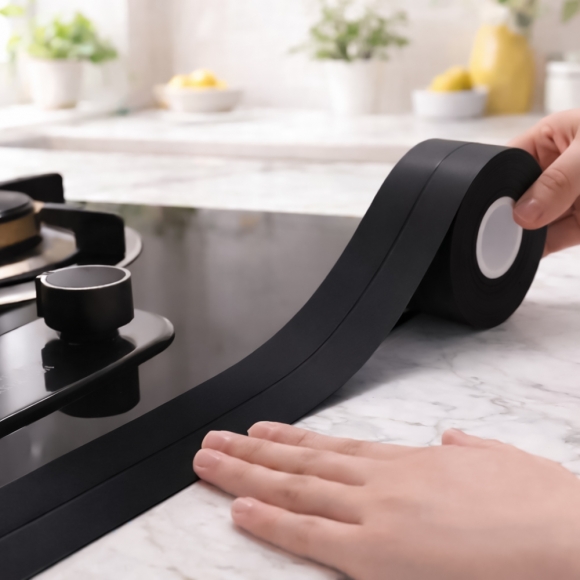 간편시공 틈새 방수테이프 2p세트(38mmx3.2m) (블랙)