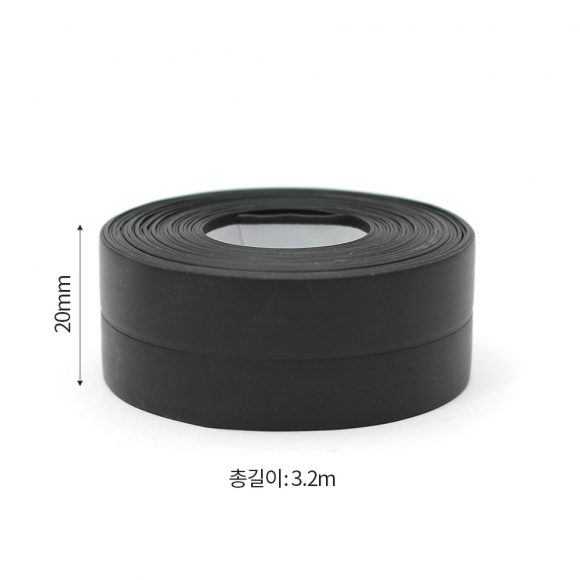 간편시공 틈새 방수테이프 2p세트(20mmx3.2m) (블랙)