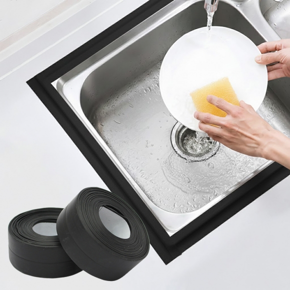 간편시공 틈새 방수테이프 2p세트(20mmx3.2m) (블랙)