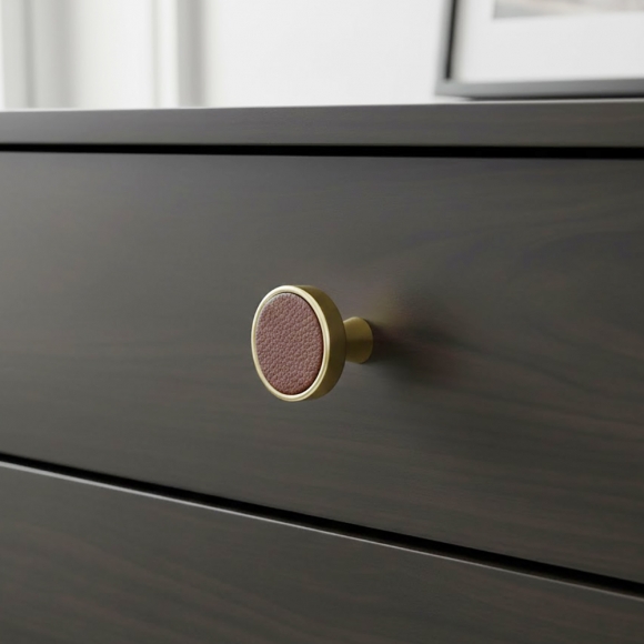 로베인 원형 가죽 가구손잡이(26mm)