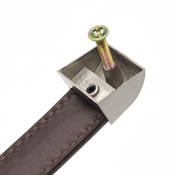 렛홈 가죽 가구손잡이 2세트(160mm) (브라운)