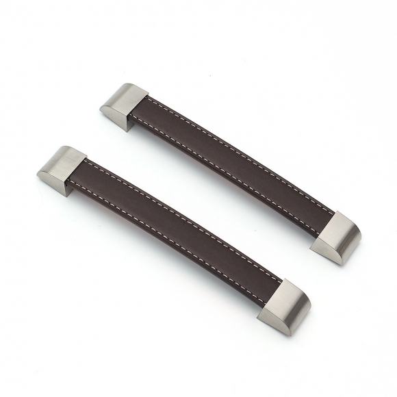 렛홈 가죽 가구손잡이 2세트(160mm) (브라운)
