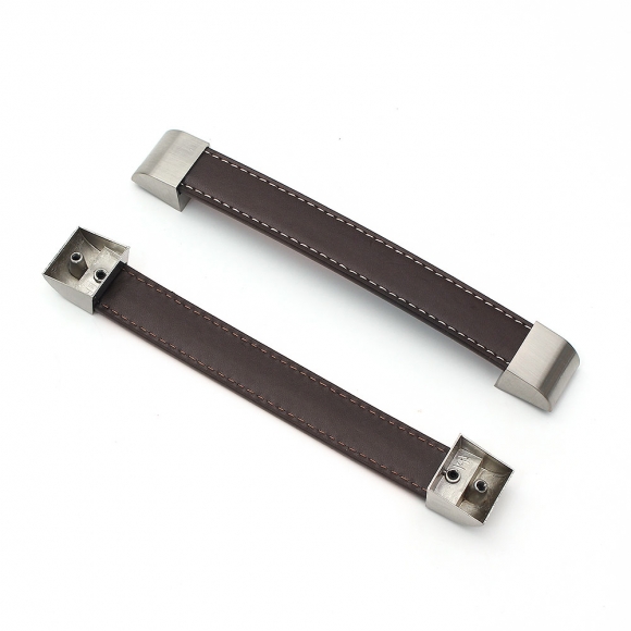 렛홈 가죽 가구손잡이 2세트(160mm) (브라운)