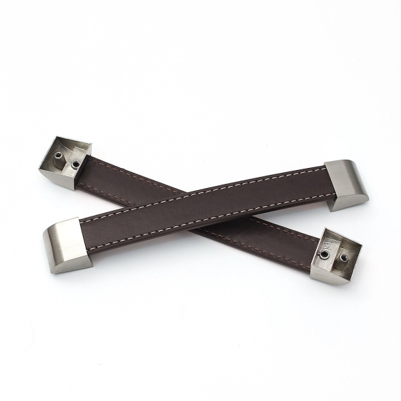 렛홈 가죽 가구손잡이 2세트(160mm) (브라운)