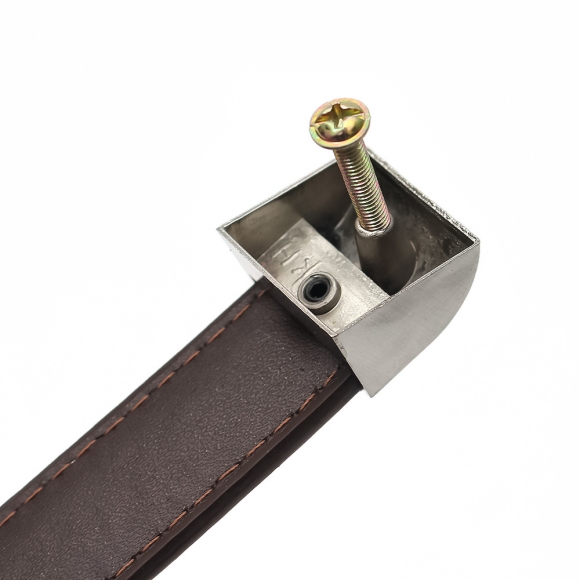 렛홈 가죽 가구손잡이 2세트(192mm) (브라운)