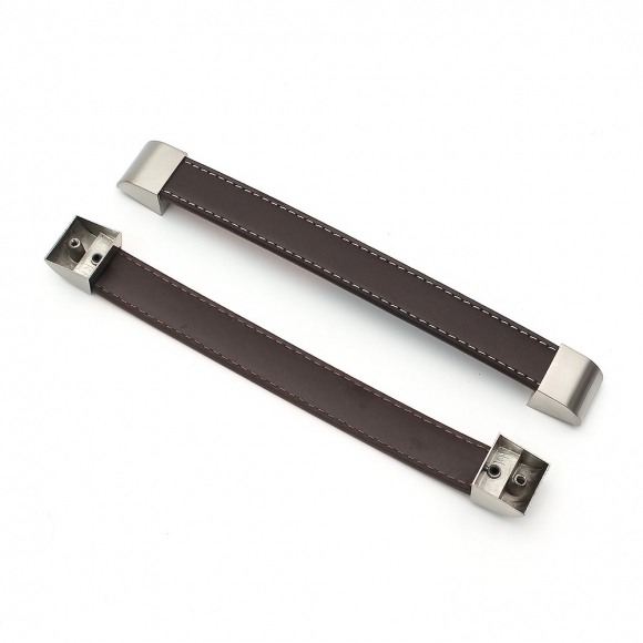 렛홈 가죽 가구손잡이 2세트(192mm) (브라운)