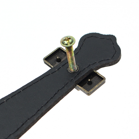 레더룸 가죽 가구 손잡이 5세트(128mm) (클래식블랙)