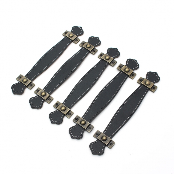 레더룸 가죽 가구 손잡이 5세트(128mm) (클래식블랙)