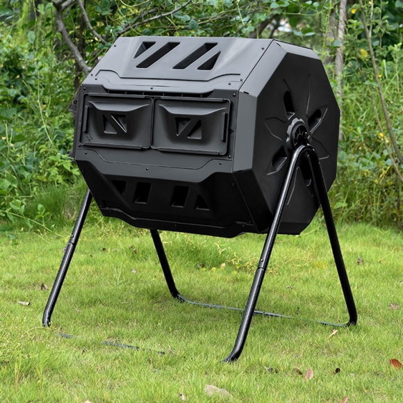 폐기물 낙엽 거름 음식물 쓰레기 발효 분해 퇴비통 160L