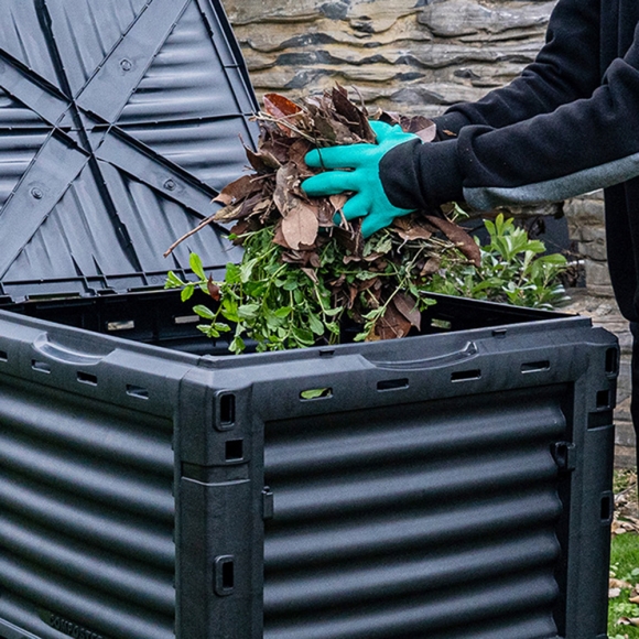 폐기물 낙엽 거름 음식물 쓰레기 발효 분해 퇴비통 300L