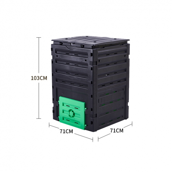 폐기물 낙엽 거름 음식물 쓰레기 발효 분해 퇴비통 450L