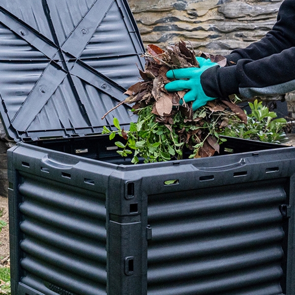 폐기물 낙엽 거름 음식물 쓰레기 발효 분해 퇴비통 450L