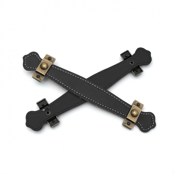 레더룸 가죽 가구 손잡이 6세트(96mm) (클래식블랙)