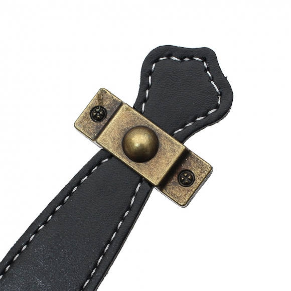 레더룸 가죽 가구 손잡이 6세트(96mm) (클래식블랙)