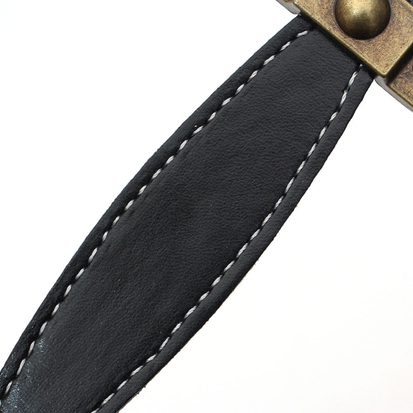 레더룸 가죽 가구 손잡이 6세트(96mm) (클래식블랙)