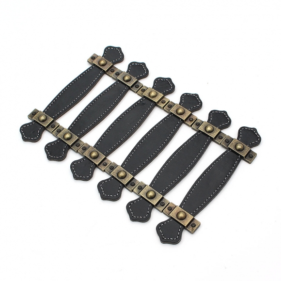 레더룸 가죽 가구 손잡이 6세트(96mm) (클래식블랙)