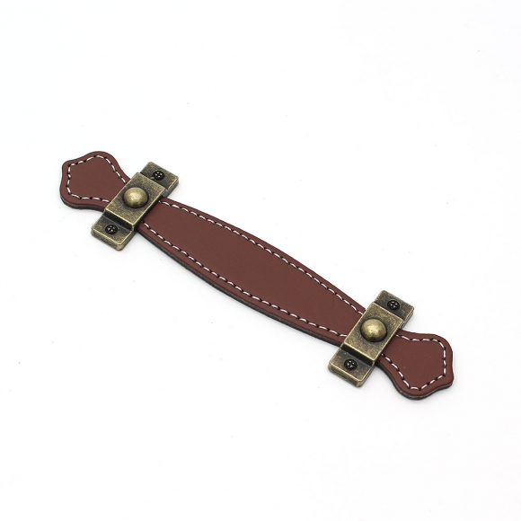 레더룸 가죽 가구 손잡이 6세트(96mm) (클래식브라운)