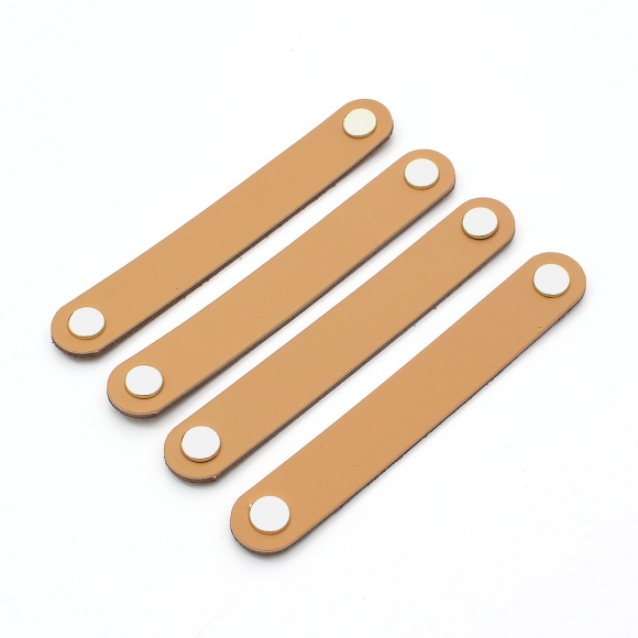 레더룸 가죽 가구 손잡이 4세트(128mm) (모던베이지)