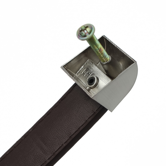 렛홈 가죽 가구손잡이 4세트(96mm) (브라운)